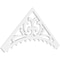 Ekena Millwork Pitch Genova Architectural Grade PVC Gable Pediment, 48"W x 22"H x 1"P (11/12) GPP048X022X100GEN - alternate 1